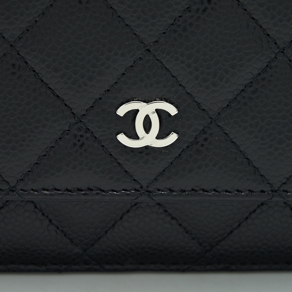CHANEL WALLET ON CHAIN WOC IN CAVIAR SHW