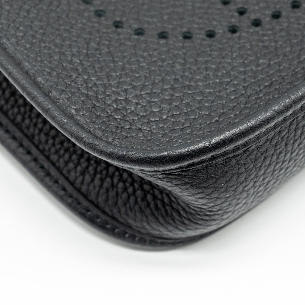 Hermes mini evelyn Clemence Black SHW