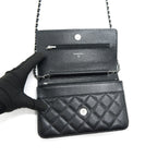 CHANEL WALLET ON CHAIN WOC IN CAVIAR SHW