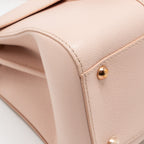 Delvaux mini brilliant bag grained calfskin light pink RGHW