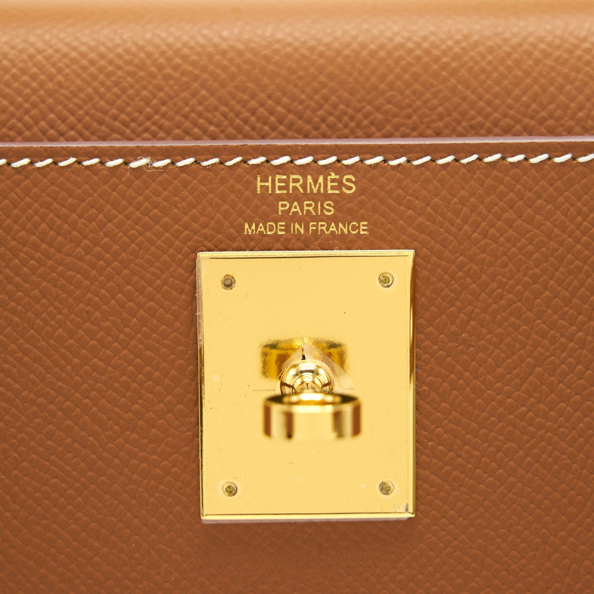 HERMES KELLY28 SELLIER EPSOM GOLD WITH GHW