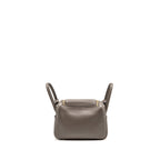 Hermes Mini Lindy Clemence Gris Etain GHW