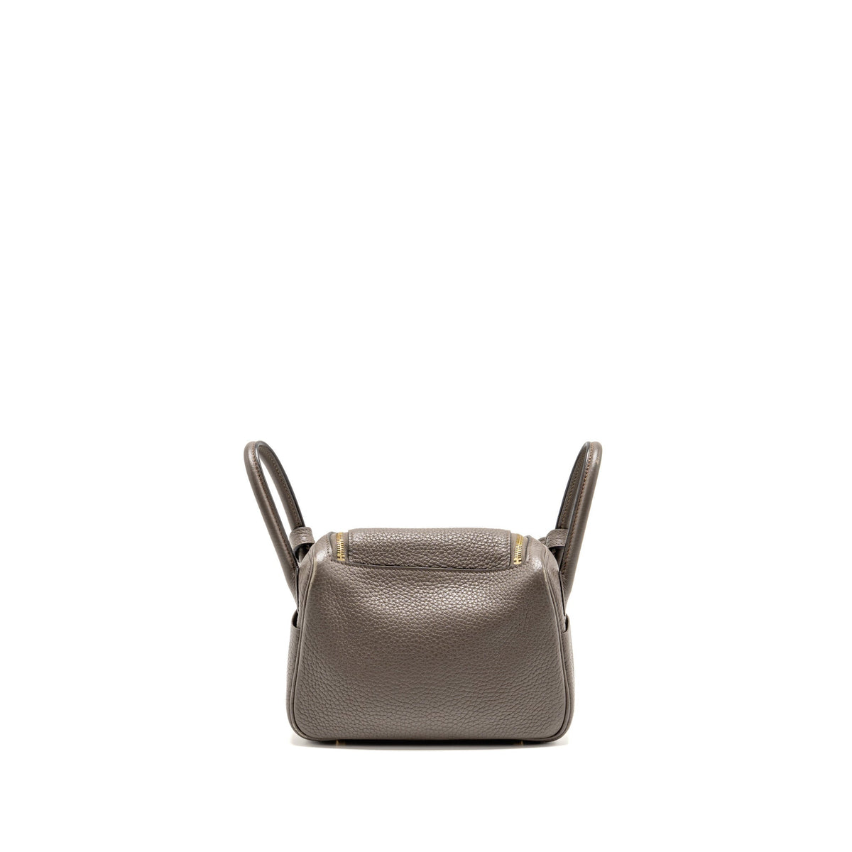 Hermes Mini Lindy Clemence Gris Etain GHW