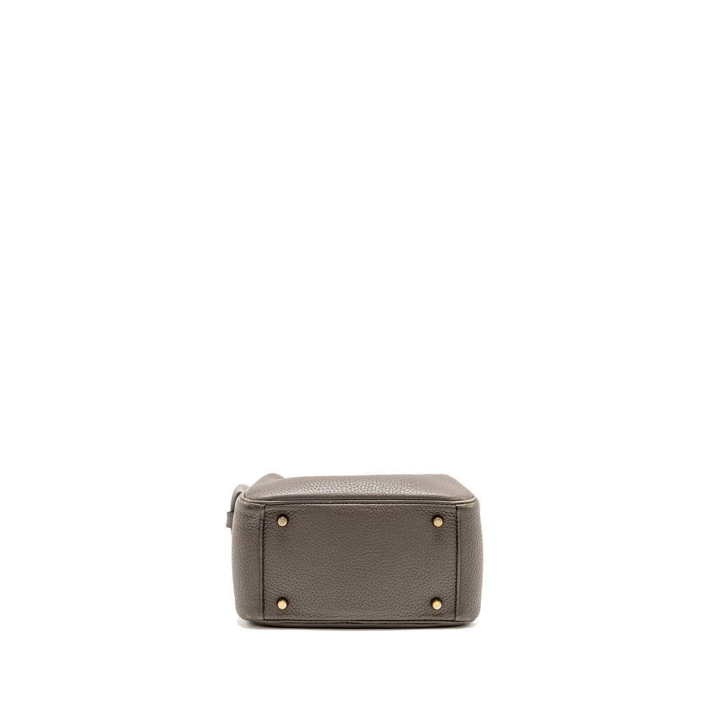 Hermes Mini Lindy Clemence Gris Etain GHW