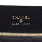 CHANEL 22A MINI TOP HANDLE LONG VANITY WITH CHAIN LAMBSKIN BLACK LGHW (MICROCHIP)