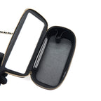 CHANEL 22A MINI TOP HANDLE LONG VANITY WITH CHAIN LAMBSKIN BLACK LGHW (MICROCHIP)