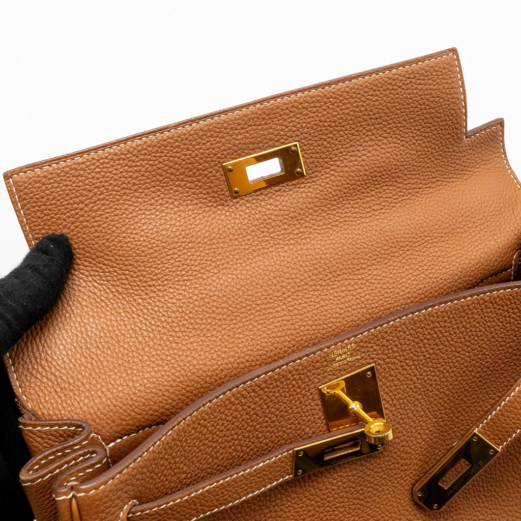 Hermes Kelly 28 Togo Gold GHW