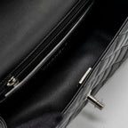CHANEL MINI RECTANGULAR FLAP BAG LAMBSKIN BLACK SHW (MICROCHIP)