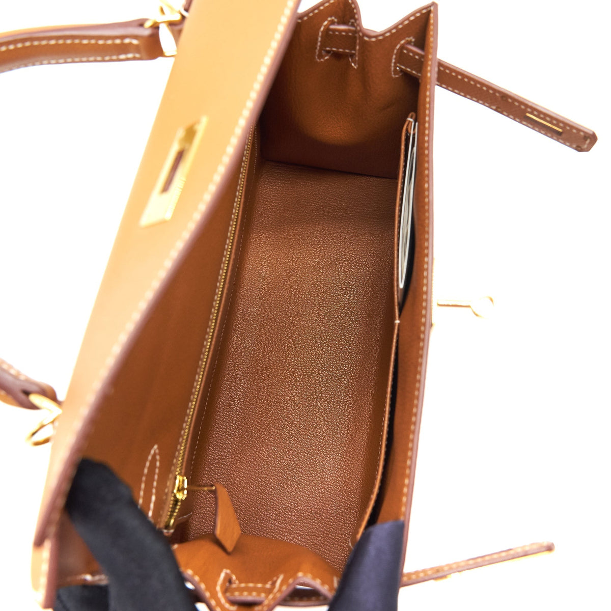 HERMES KELLY28 SELLIER EPSOM GOLD WITH GHW