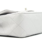 CHANEL MINI RECTANGULAR FLAP BAG LAMBSKIN LIGHT GREY SHW