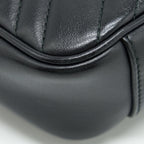 GUCCI MINI MARMONT MATELASSE BAG BLACK GHW