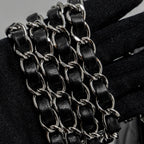 CHANEL MINI RECTANGULAR FLAP BAG LAMBSKIN BLACK SHW (MICROCHIP)