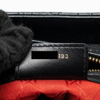 DIOR MEDIUM LADY DIOR LAMBSKIN BLACK GHW