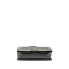 Chanel new medium boy bag goatskin/patent grey ruthenium silver hardware