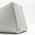 HERMES PICOTIN 18 LOCK BAG CLEMENCE Blue Pale GHW