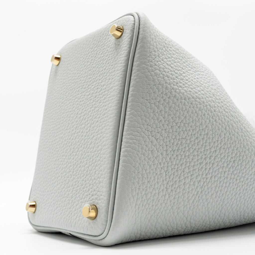 HERMES PICOTIN 18 LOCK BAG CLEMENCE Blue Pale GHW