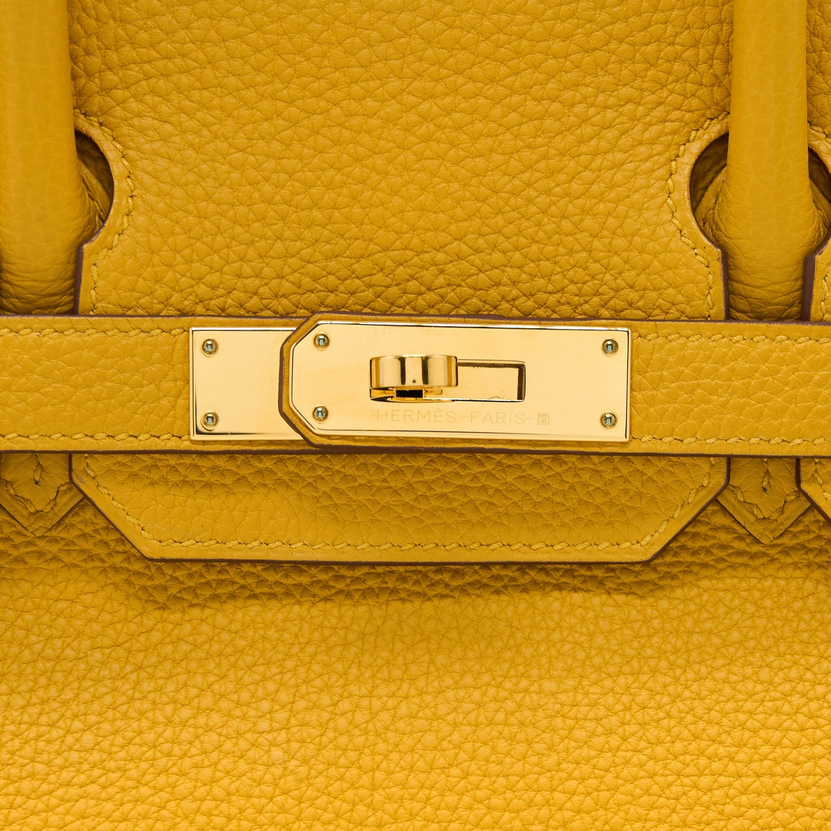 Hermes Birkin 30 Togo 9D Jaune Amber GHW