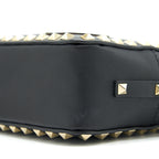 VALENTINO ROCKSTUD CROSSBODY CAMERA BAG BLACK
