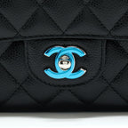 CHANEL CLASSIC DOUBLE FLAP BAG CAVIAR BLACK SHW