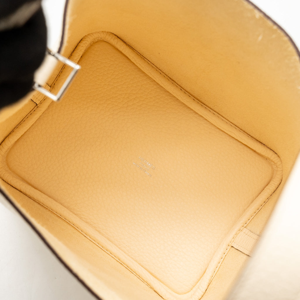HERMES Picotin 18 Lock Bag Clemence Nata SHW