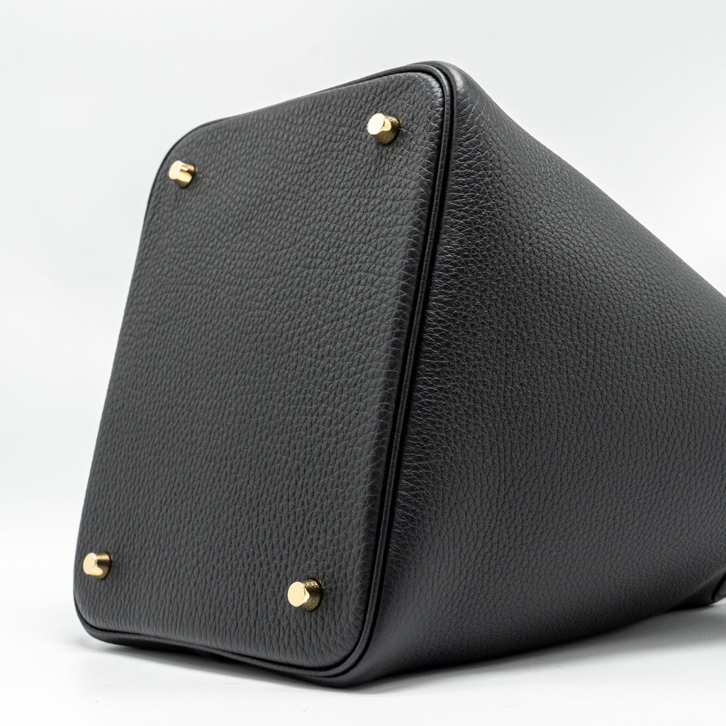 Hermes Picotin 22 Lock Bag Clemence Black GHW