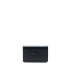 CHANEL CHEVRON WALLET ON CHAIN BLACK WITH BLACK HARDWARE