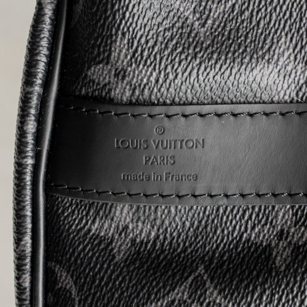 Louis Vuitton Keepall Bandoulière 55 Monogram Eclipse Coated Canvas Black SHW