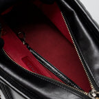 CHANEL SMALL GABRIELLE HOBO BAG CHEVRON AGED CALFSKIN BLACK MULTICOLOUR HARDWARE