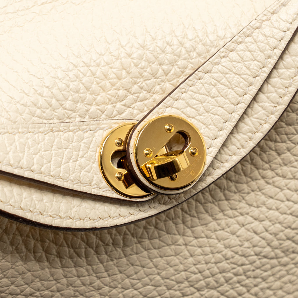 Hermes Mini Lindy Clemence Nata GHW