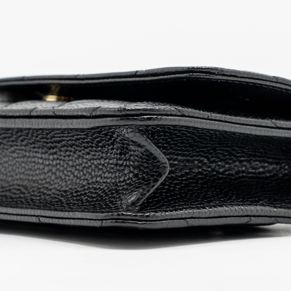 CHANEL CLASSIC WALLET ON CHAIN CAVIAR BLACK GHW(MICROCHIP)