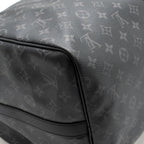 Louis Vuitton Keepall Bandoulière 55 Monogram Eclipse Coated Canvas Black SHW