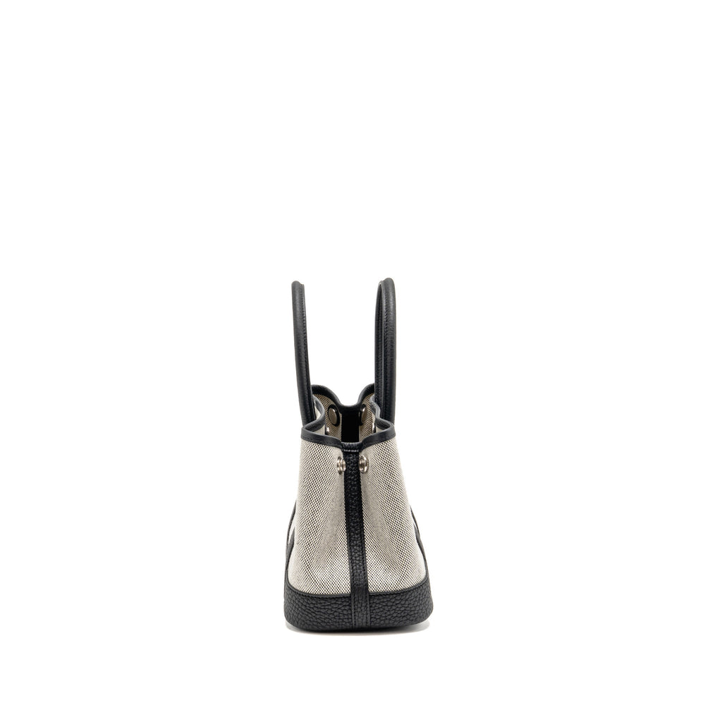 Hermes NEO GARDEN PARTY 23 CANVAS/NEGONDA ECRU-NOIR/NOIR SHW