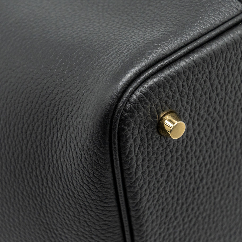 Hermes Picotin 22 Lock Bag Clemence Black GHW