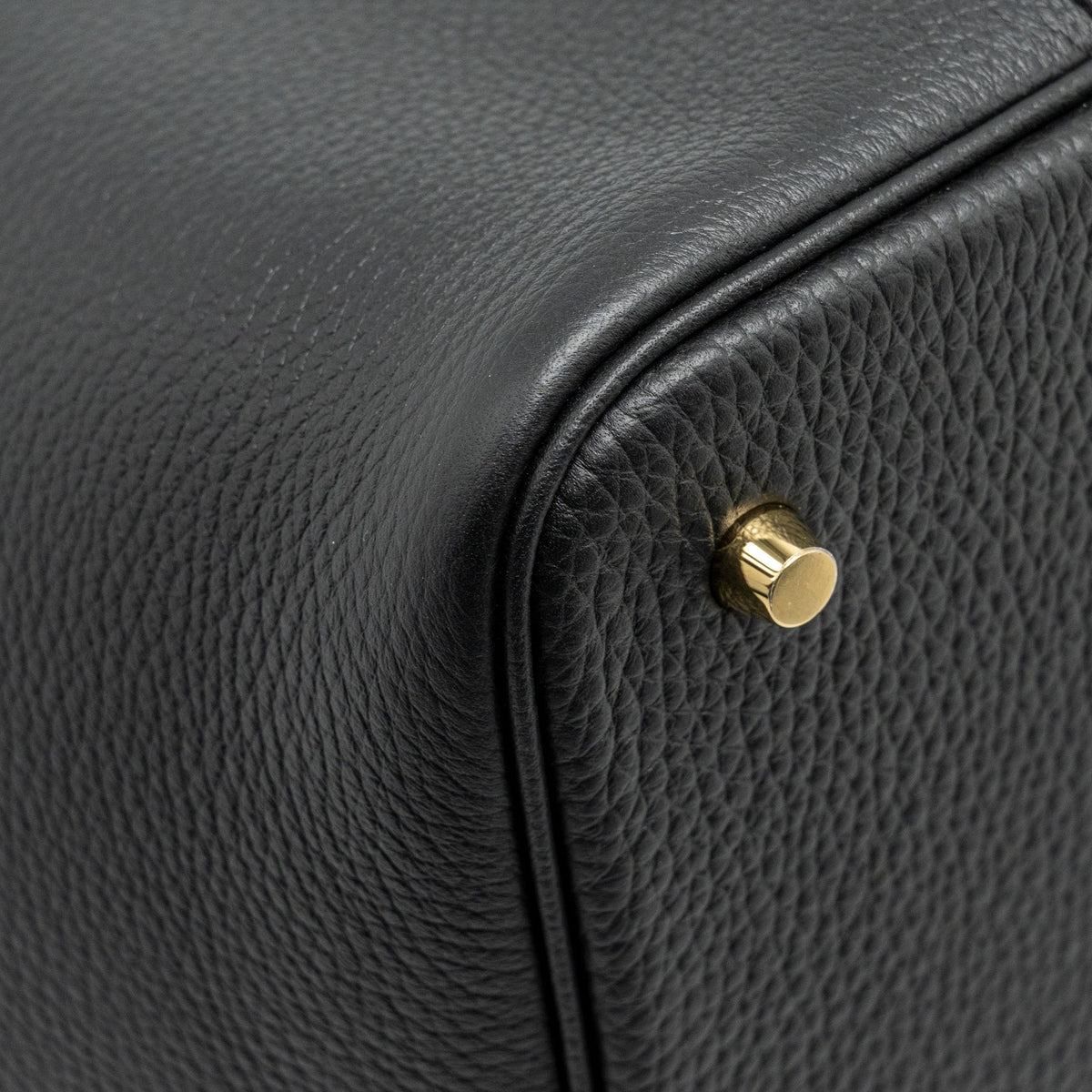 Hermes Picotin 22 Lock Bag Clemence Black GHW