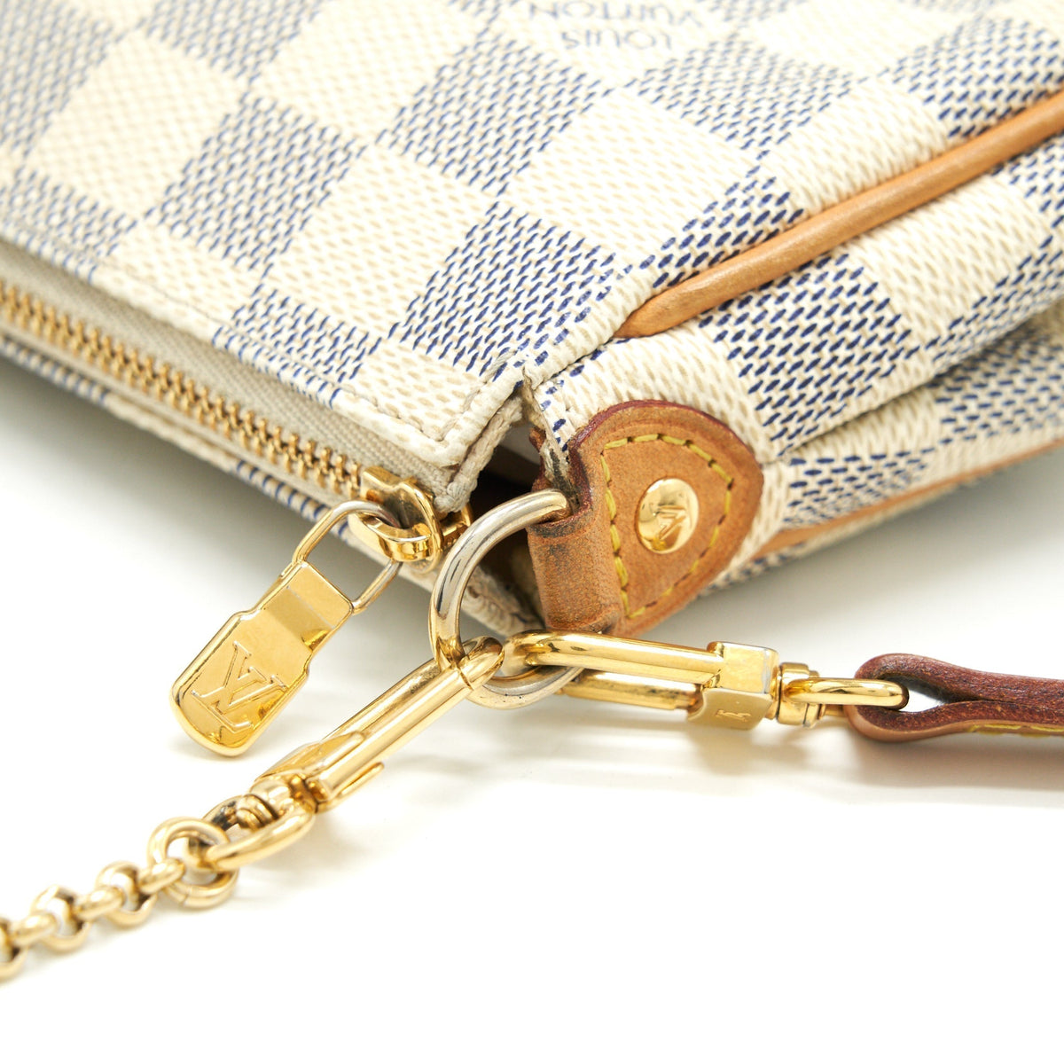 LOUIS VUITTON EVA CROSSBODY BAG IN DAMIER AZUR