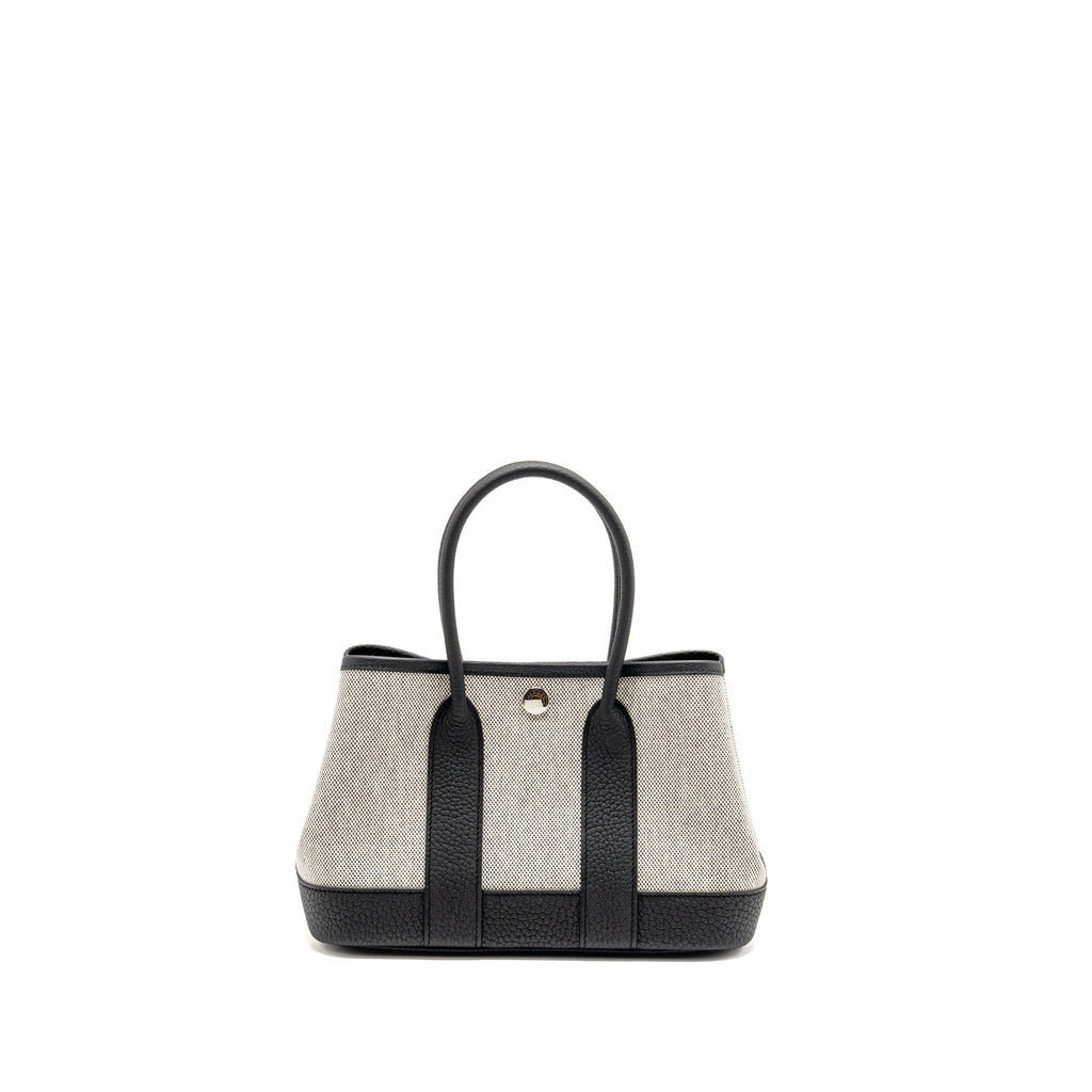 Hermes NEO GARDEN PARTY 23 CANVAS/NEGONDA ECRU-NOIR/NOIR SHW