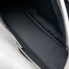 Saint Laurent/YSL Niki Baby Flap Bag Vintage Calfskin Grey Ruthenium Hardware