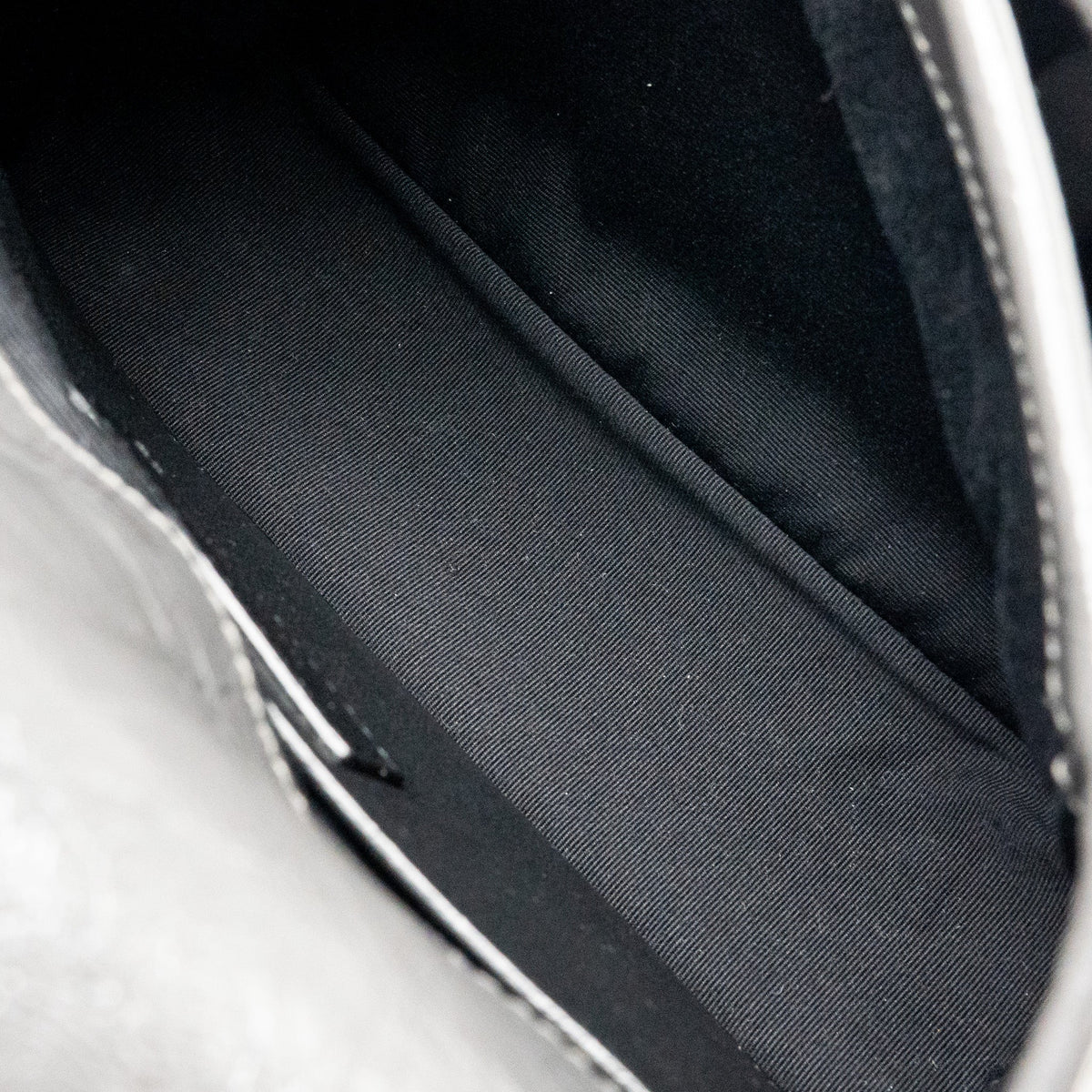 Saint Laurent/YSL Niki Baby Flap Bag Vintage Calfskin Grey Ruthenium Hardware