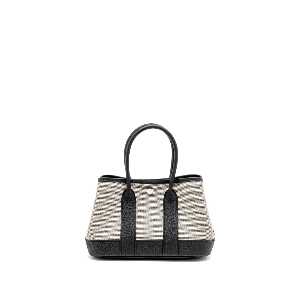 Hermes NEO GARDEN PARTY 23 CANVAS/NEGONDA ECRU-NOIR/NOIR SHW