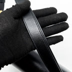 GUCCI HORSEBIT 1955 SHOULDER BAG LEATHER BLACK GHW