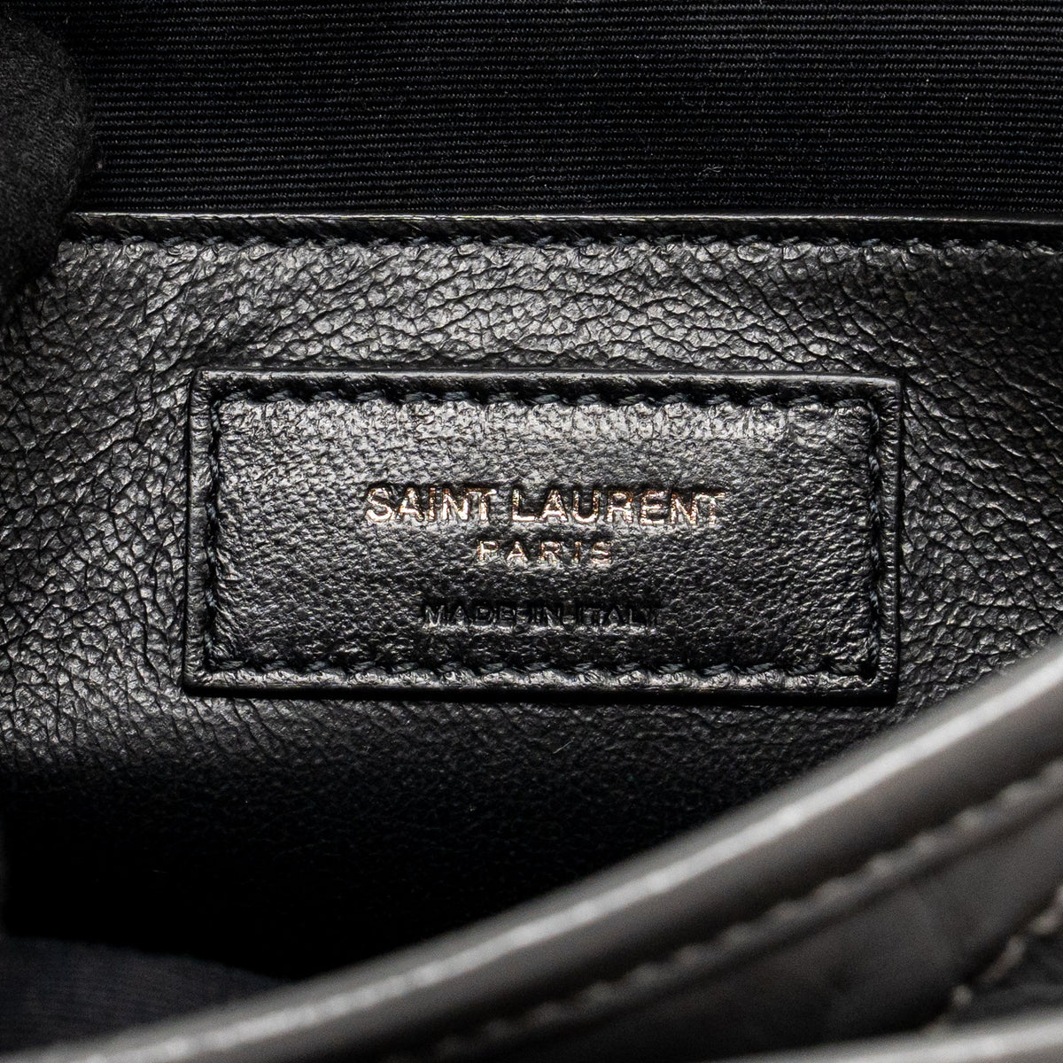 Saint Laurent/YSL Niki Baby Flap Bag Vintage Calfskin Grey Ruthenium Hardware