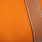 HERMES GARDEN PARTY CANVAS 30 ABRICOT / GOLD SHW