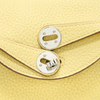 Hermes Mini Lindy Clemence 1Z Jaune Poussin SHW