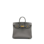 Hermes Birkin 25 Togo 8F Gris Etain GHW