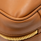 MIU MIU LARGE BEAU BAG CALFSKIN COGNAC GHW