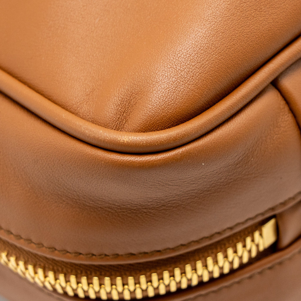 MIU MIU LARGE BEAU BAG CALFSKIN COGNAC GHW