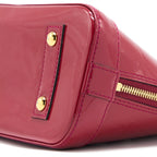 LOUIS VUITTON ALMA BB VERNIS ROSE INDIAN GHW