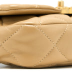 CHANEL 19 BELT BAG LAMBSKIN DARK BEIGE MULTICOLOUR HARDWARE