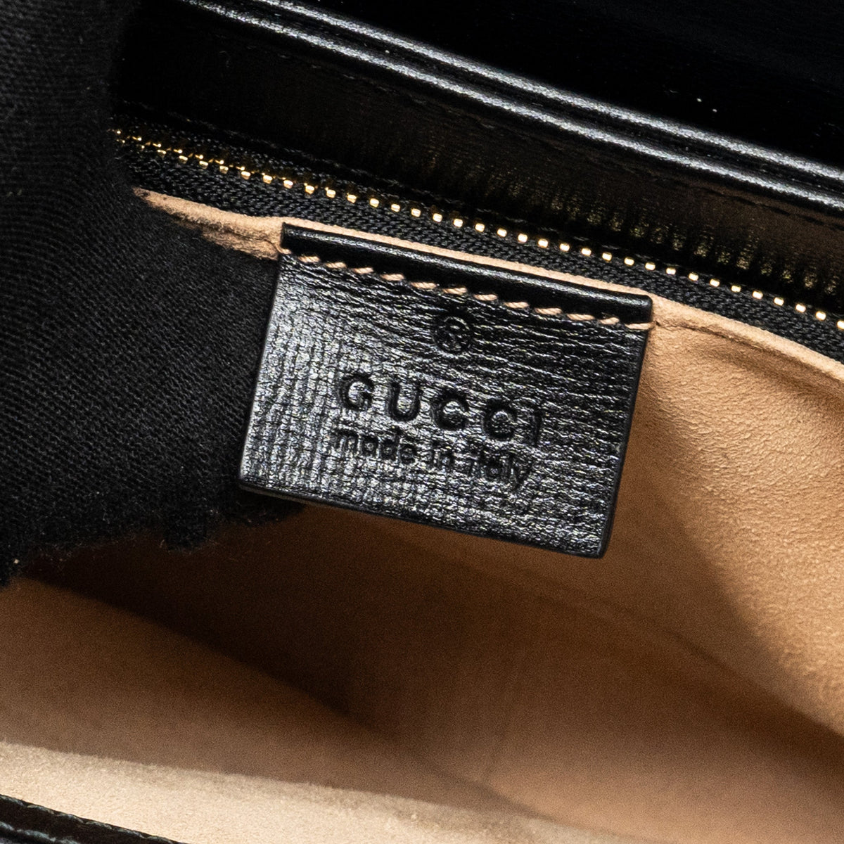 GUCCI HORSEBIT 1955 SHOULDER BAG LEATHER BLACK GHW