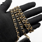 CHANEL CLASSIC WALLET ON CHAIN CAVIAR BLACK GHW (MICROCHIP)